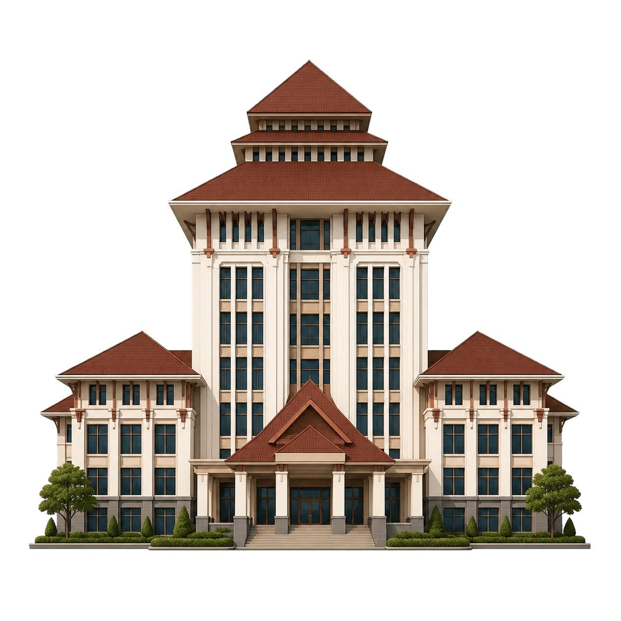 Ilustrasi gedung Universitas Brawijaya